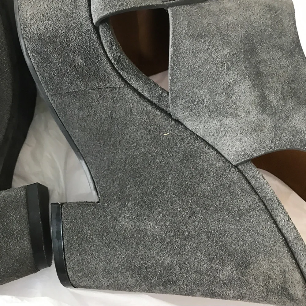 See by Chloe gray suede platform heels 39.5